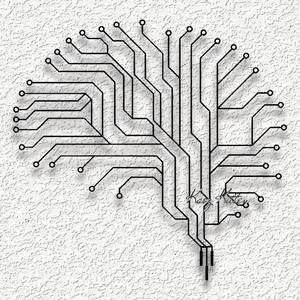 brain circuit board wall art home decor