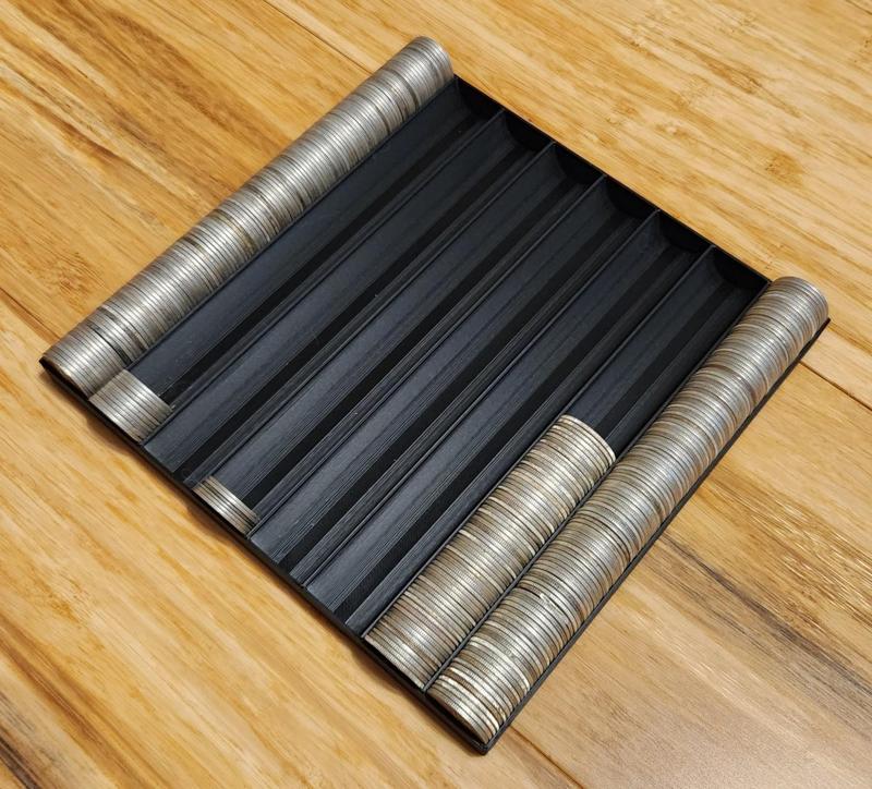 parametric coin trays (scad / openscad)