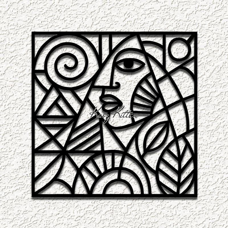 picasso abstract face wall art home decor
