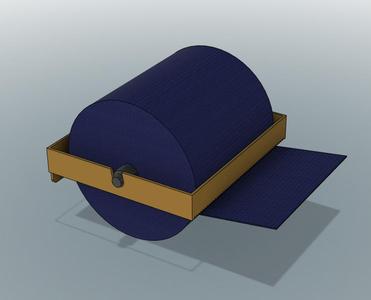 Basic Box Blue Roll Dispenser
