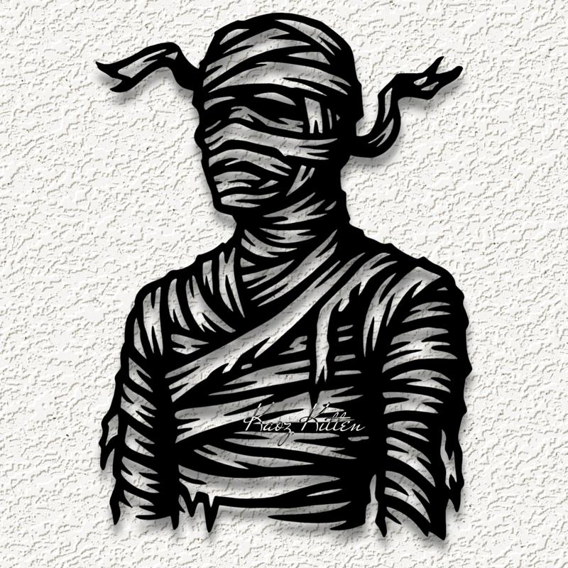 haunted mummy wall art home decor