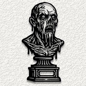 HAUNTED ZOMBIE BUST wall art home decor