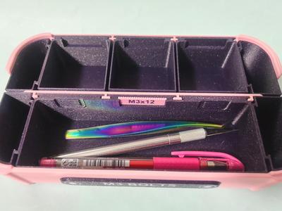 Horizontal Case for Parts Storage Stackable Box