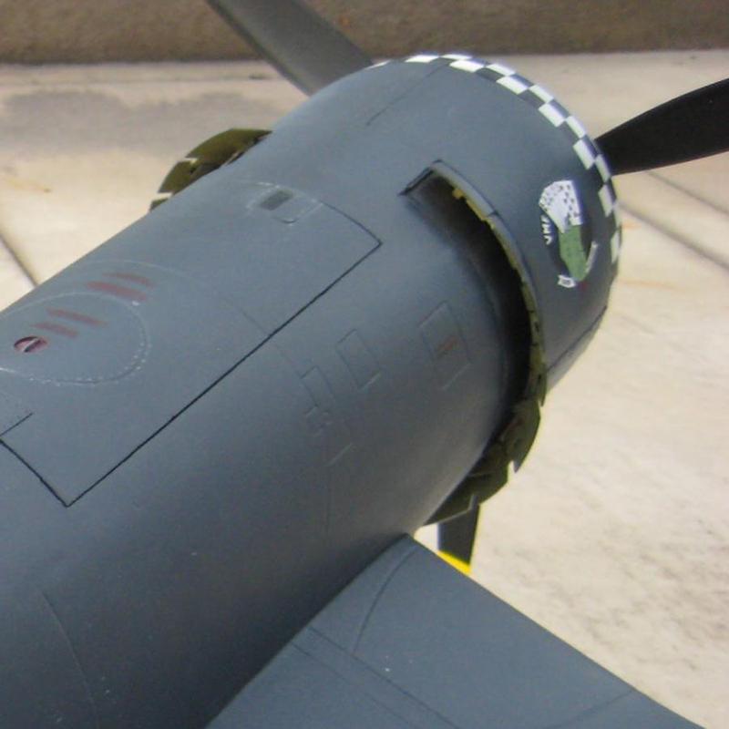 FlightLine 1600mm Corsair Cowl Flap Modification--Bubbletop/Birdcage