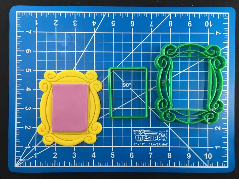 Monica's Peephole Doorframe Multipiece Fondant Cookie Cutter Set Multiple Sizes