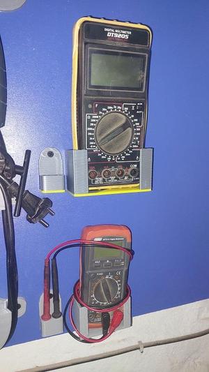 Wall Mount holder for a Multimeter