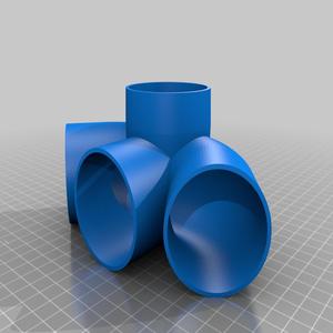 Three knee hub