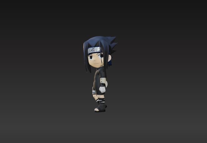 Sasuke uchiha 3d Model ready for printing