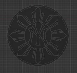 Yankees Philippine Sun Enamel Pin