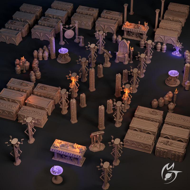 Necromancer Hall Objects and Props