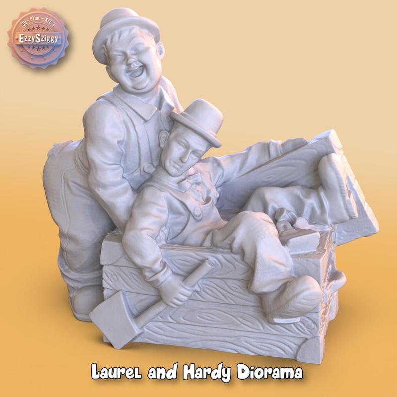 Laurel and Hardy Diorama