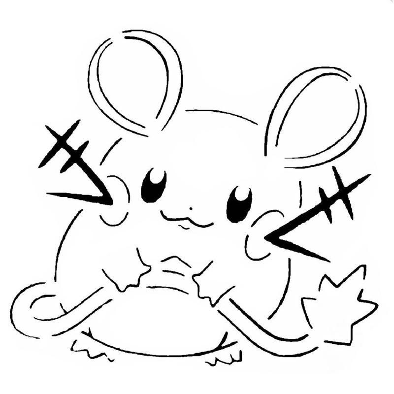 Dedenne stencil