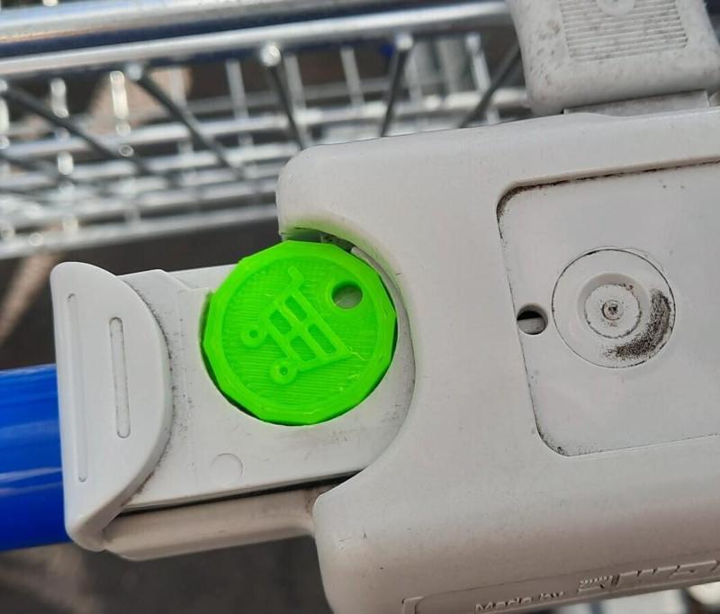 UK Shopping Trolley Token 12 Sided Pound Coin Shape Tesco Sainsburys Aldi Lidl Shopping Trolley Cart Token