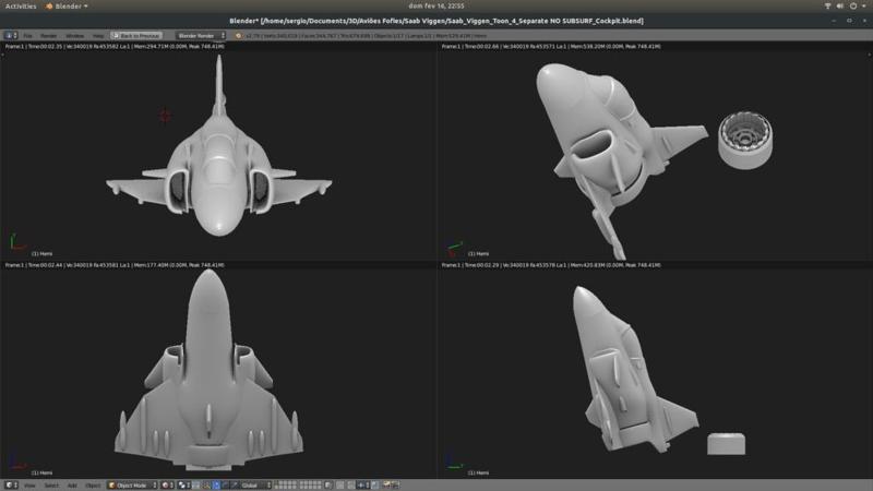 Toy plane - Saab Viggen