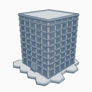 Gothic Building GHB123 With Hex Base