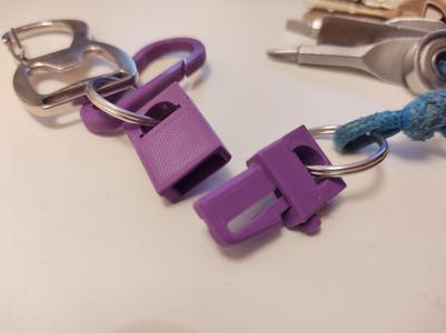 Quick release for keys etc.