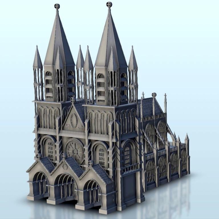 Gothic cathedrale 11 - Middle Age SAGA Medieval Fantasy Building Tabletop