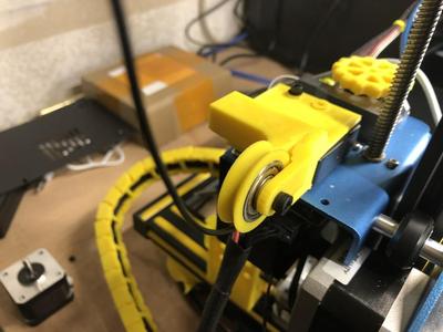 CR-10 v2 Filament Roller Guide (Top Rail + Filament Runout Sensor Mount)