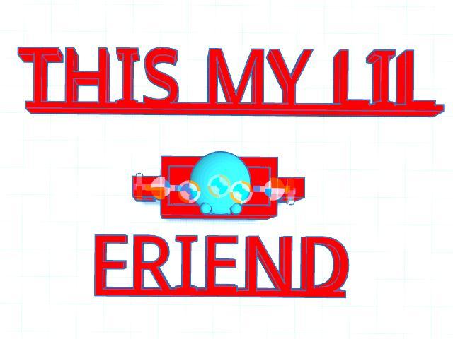 Lil guy with text