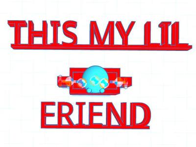 Lil guy with text