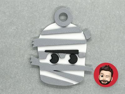 Halloween Mummy keychain