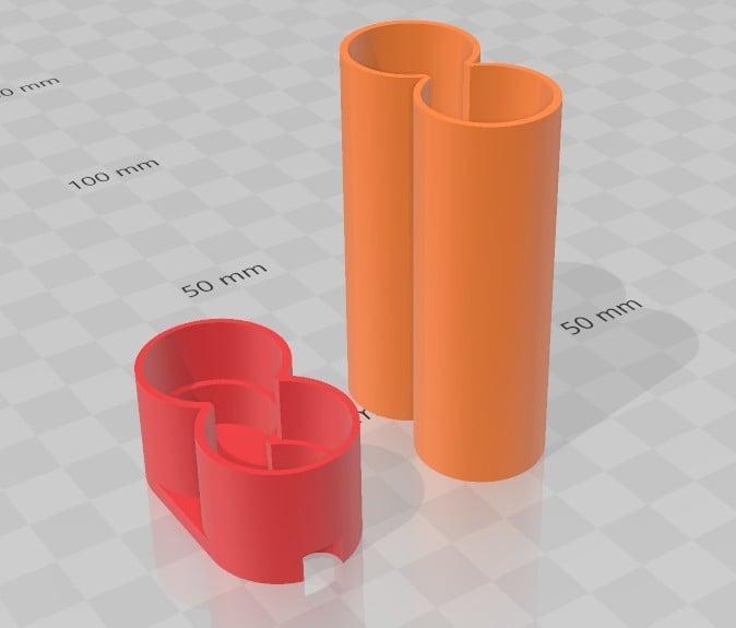 NCR 18650 B lipo case enclosure PLA version
