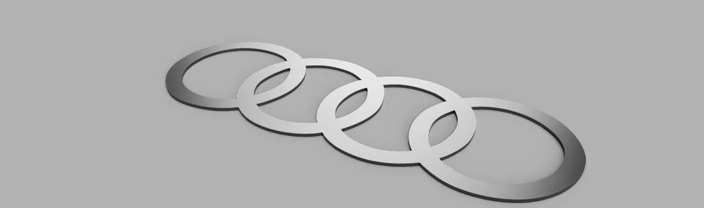 audi logo stencil