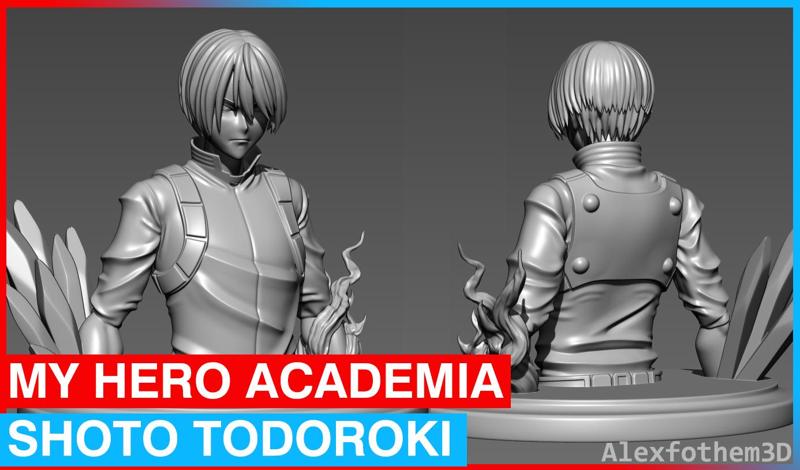 Shoto Todoroki Bust