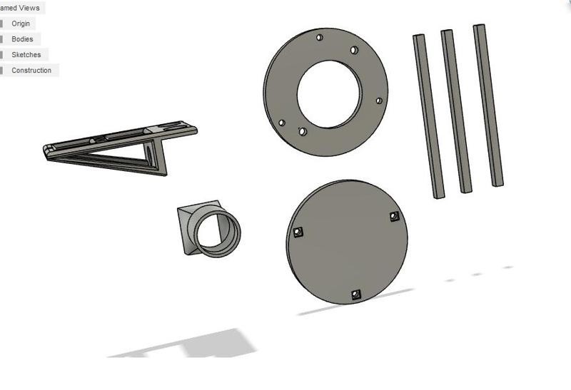Air Purifier Fan housing for 3D Printing
