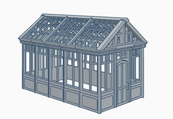 H0 Scale Greenhouse