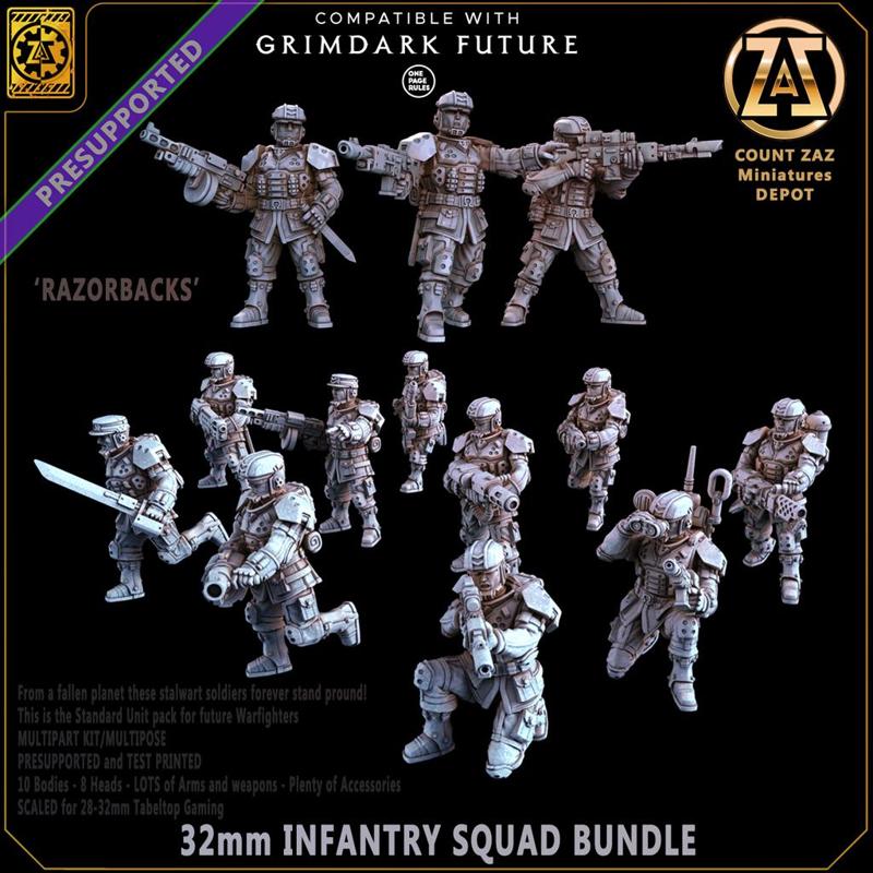 RAZORBACK MEGA BUNDLE - Infantry unit Builder + Heavy Weapon Teams