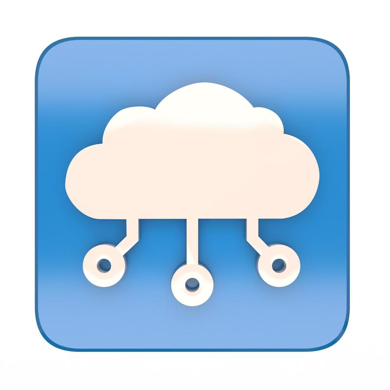 Digital Cloud Icon
