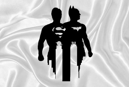 superhero mural