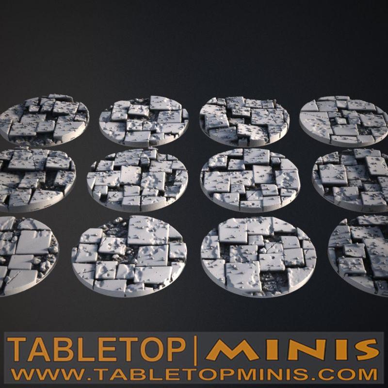 Broken Tiles 40mm Base Toppers