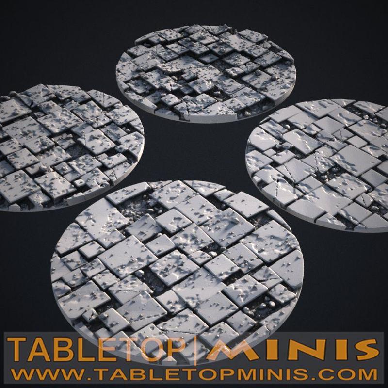 Broken Tiles 80mm x 80mm Base Toppers