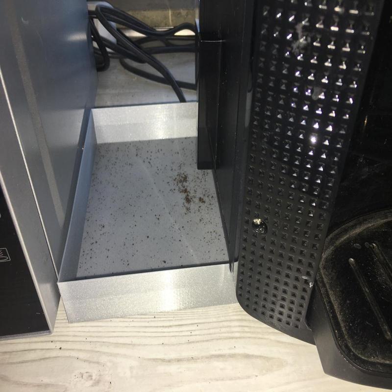 coffee machine crumb container