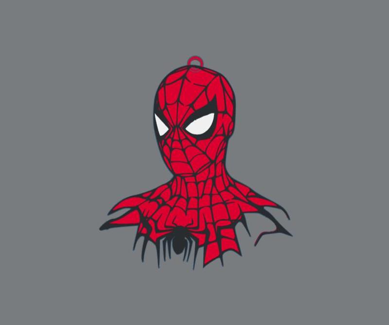 spiderman keychain 8x7,5cm 3mm