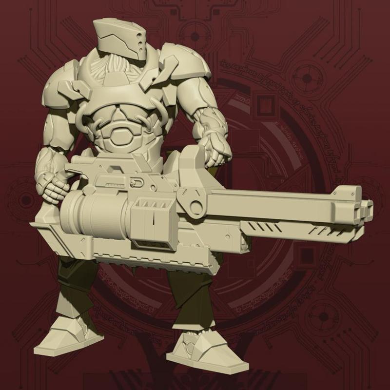 (Centauri) Elite Daemon - Heavy Weapon Pose