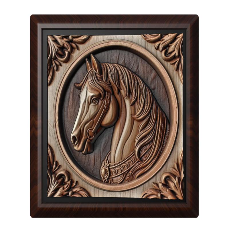 Horse animal wall art relief wall decor