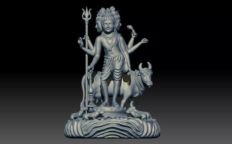 God Datatrey with animals 3D print model