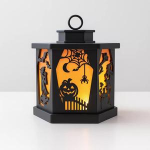 Halloween Candle Tea Light Lantern Witch Pumpkin Jack Skeleton