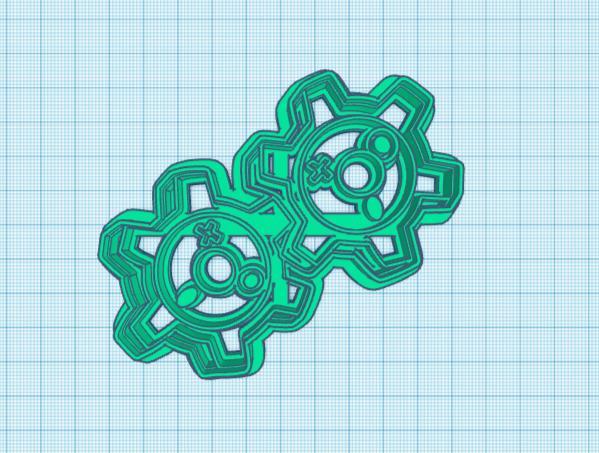 Pokemon: Klink Cookie Cutter