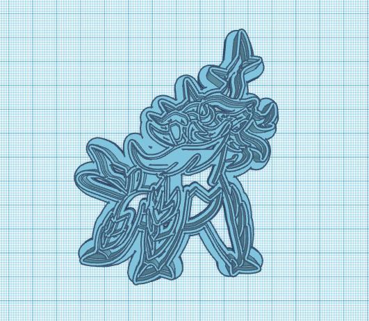 Pokemon: Hisuian Samurott Cookie Cutter