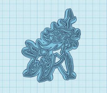 Pokemon: Hisuian Samurott Cookie Cutter