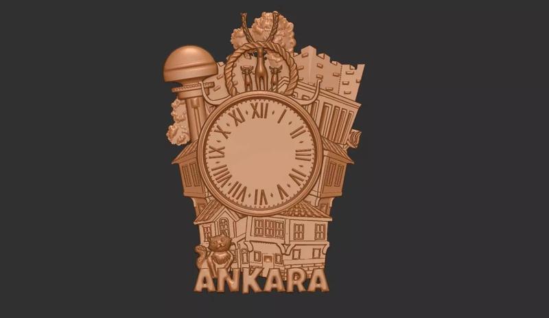 Ankara city Wall Clock