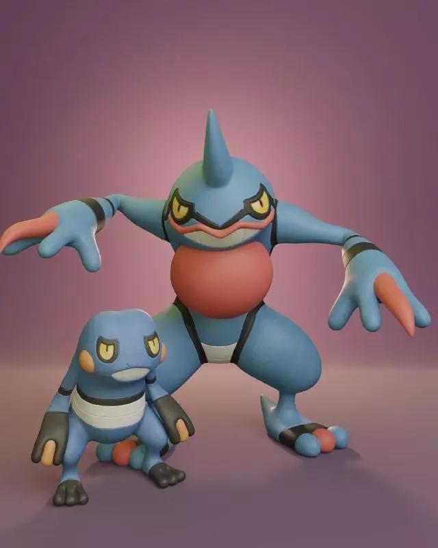 Pokemon - Croagunk and Toxicroak