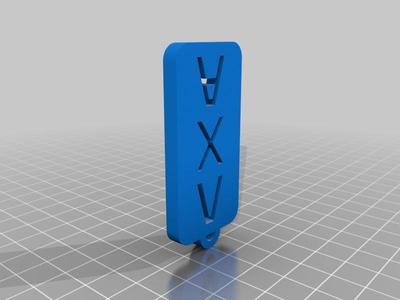 Lambda Chi Alpha two-piece keychain