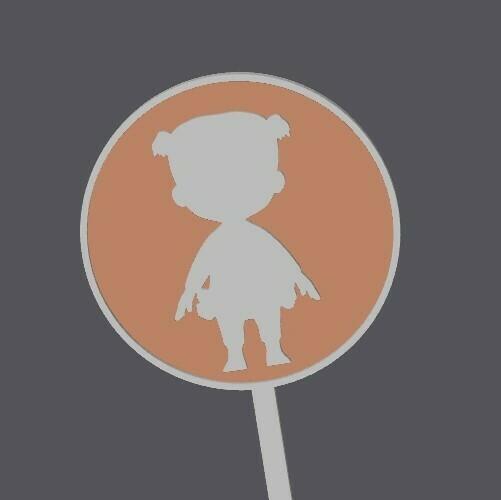 Cocomelo Duo - Cupcake Topper -Cece1