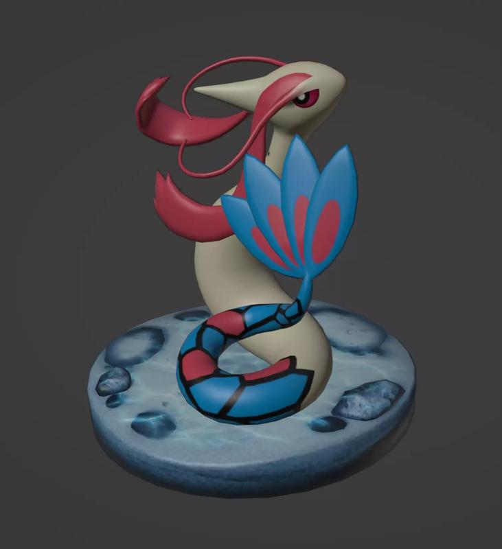 Milotic pokemon 3D print model