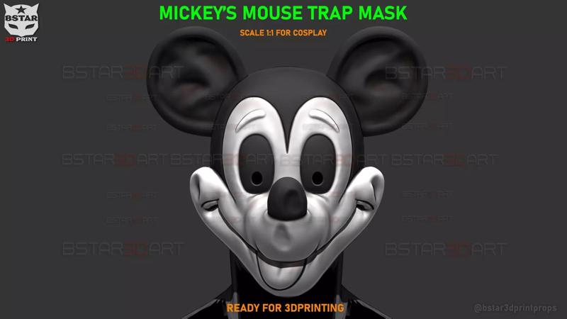 Mickey Mouse Trap Mask - Halloween Cosplay